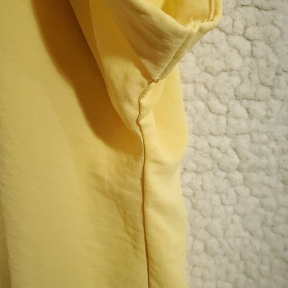 New Directions Women's Yellow Tie-Front Short Sleeve Size XL - Picture 9 of 14